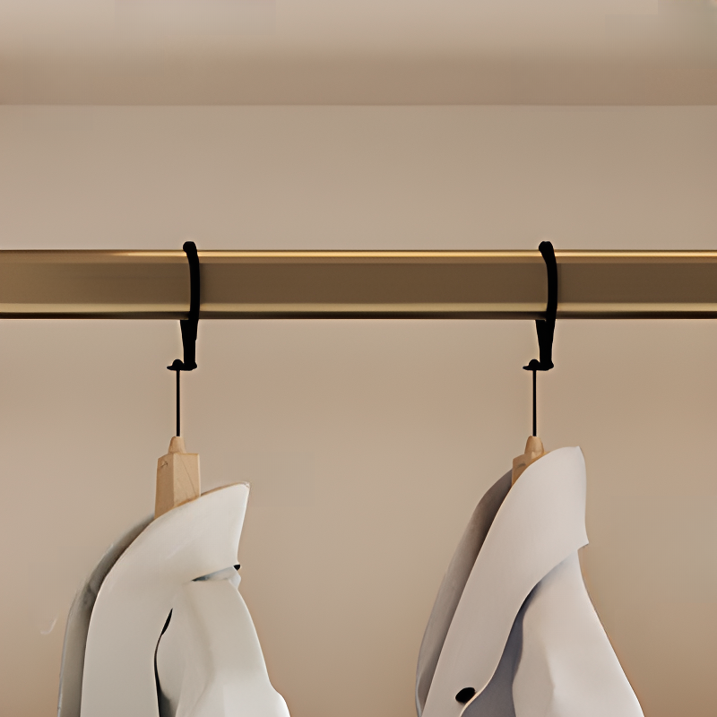 Casual White Wooden Wardrobe with 5 Drawers/4 Drawers/2 Drawers, Interior Shelves & Hanging Rod - image 3