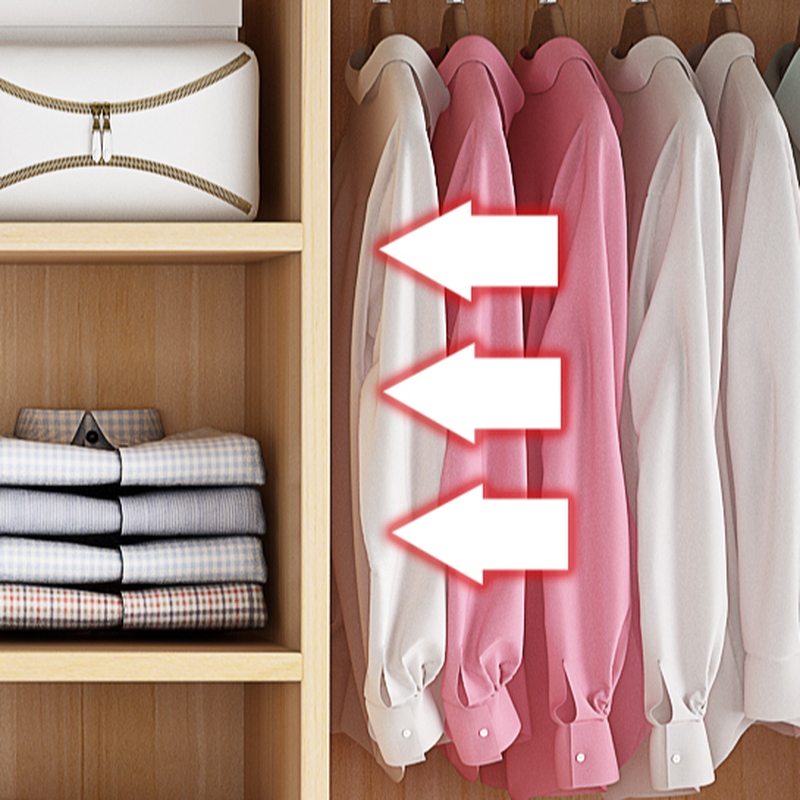 Natural Finish Minimalist Laminate Cabinet Armoire with 3-Drawer/4-Drawer, Soft Close Door, Interior Shelves, and Clothing Rod - image 6