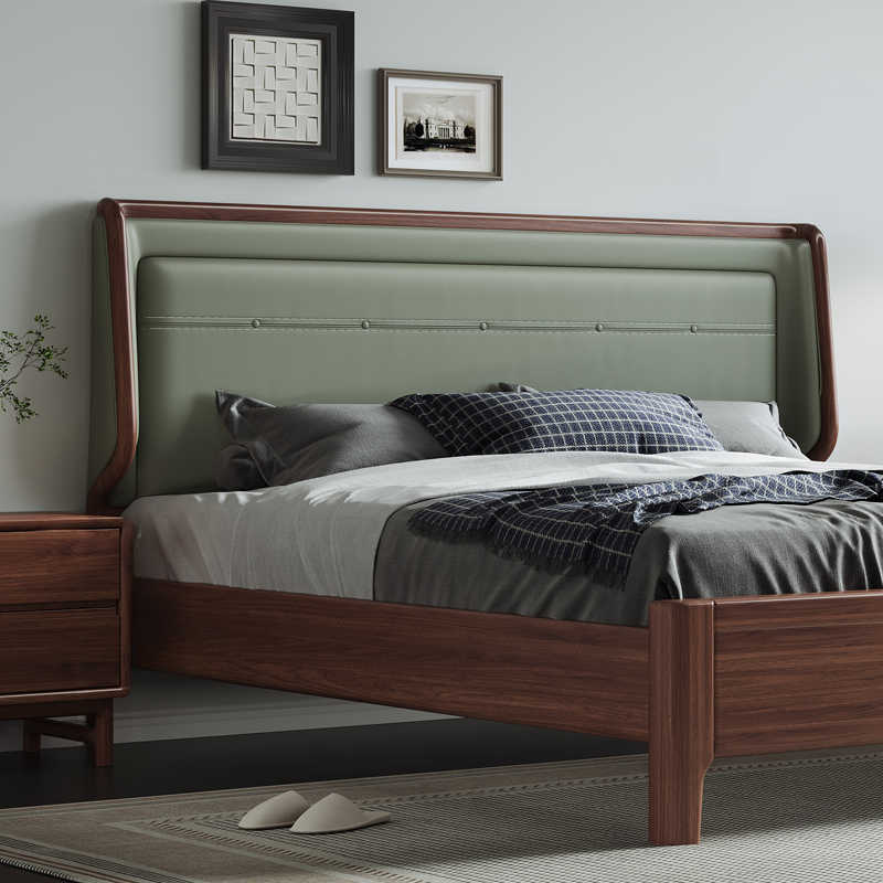 Standard（36-55“） Free-standing Standard Rectangle Wood Panel with Sponge Cushion for Full(54"W x 75"L) Bed, No Distressing
