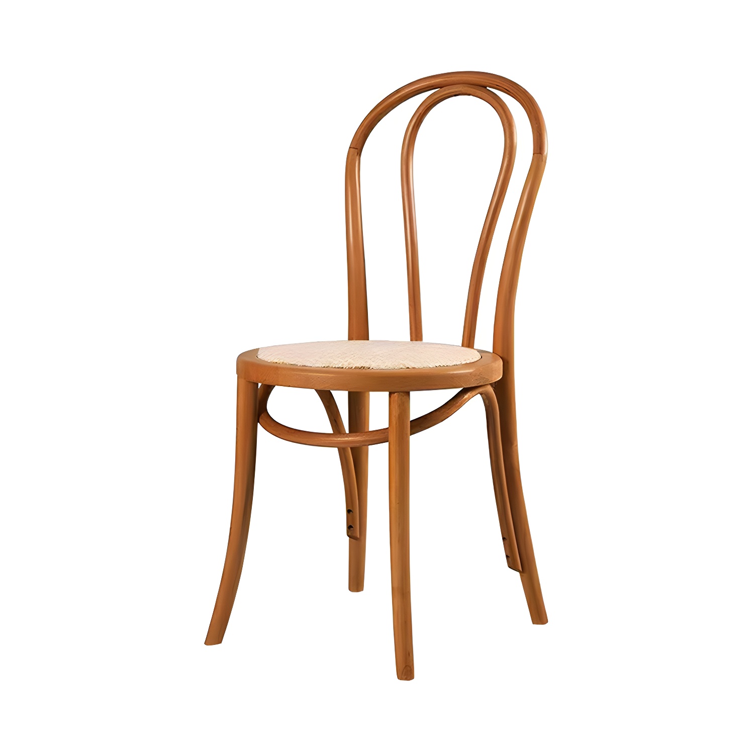 Modern Open Back Side Chair with Beech Wood Legs for Kitchen & Dining - Non-Upholstered - image 5
