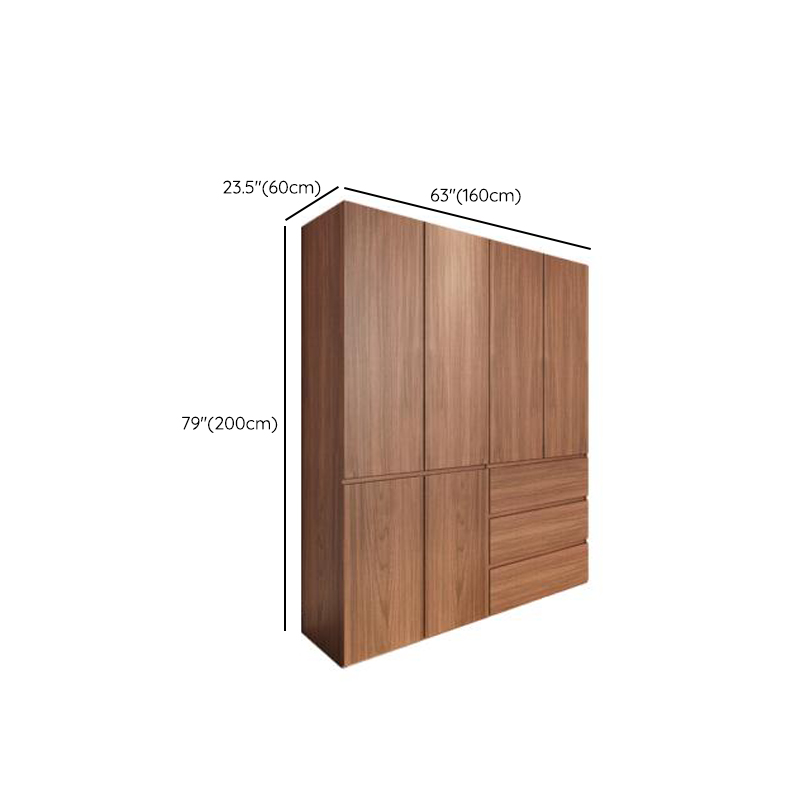 Acorn Minimalist Laminate Wardrobe Closet with Soft Close Drawer, Soft Close Door, Interior Shelves, and Clothing Rod - image 10