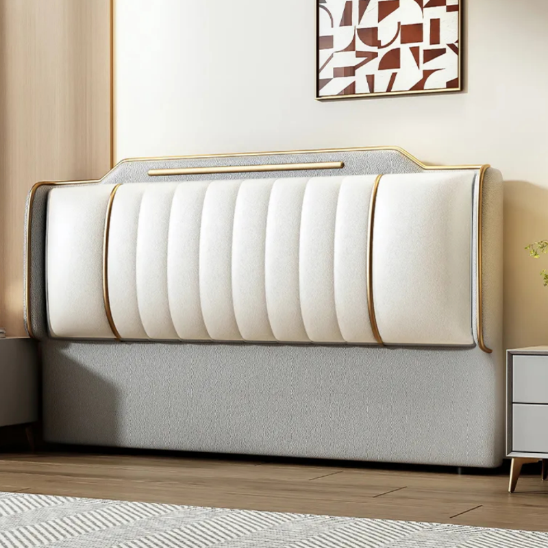 Simplistic Style Panel Headboard in Natural Wood with No Distressing, Rectangular Shape for Queen/Full/Twin XL Bed, Featuring Sponge Upholstery and Standard Height - image 12