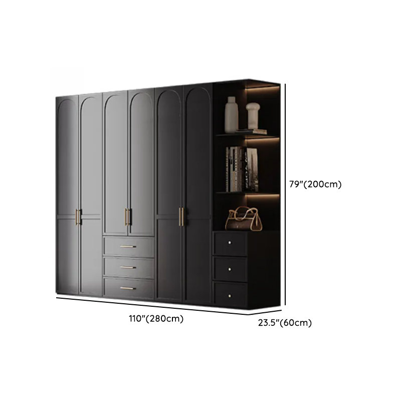 Modern Lumber Independent Wardrobe Armoire with Soft Close Drawer, Soft Close Door, and Interior Shelves - image 17