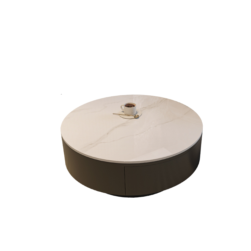 Double Nesting/Single Accent Table Set with Rounded Top and 2 Drawers - image 4