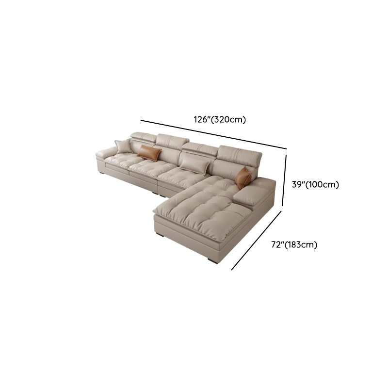 Comfortable L-Shape Corner Sectional Seats 5, Right Hand Facing with Down Seat Fill - image 11
