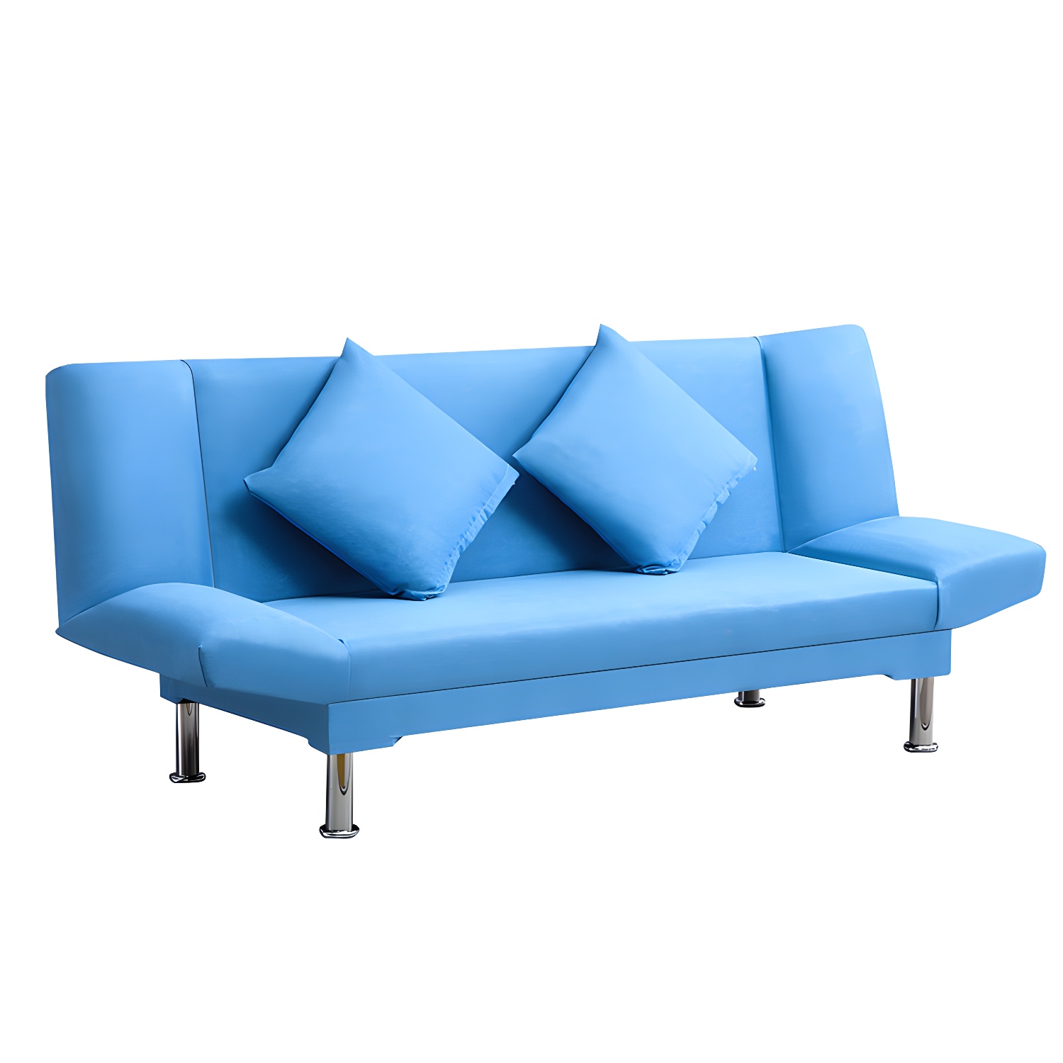 Silver Transitional Modern Tight Back Sofa Bed 29.53"High Armless Sofa Bed - image 47