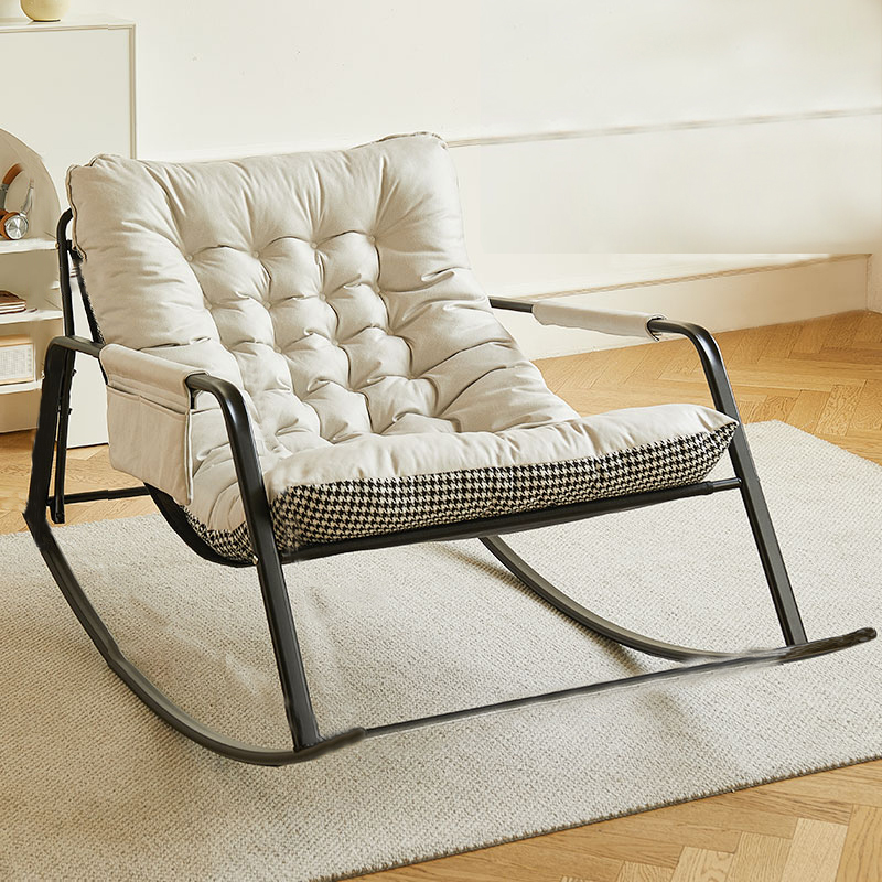 Stylish Tufted Upholstered Rocking Chair - Modern Design for a Comfy Home - image 10