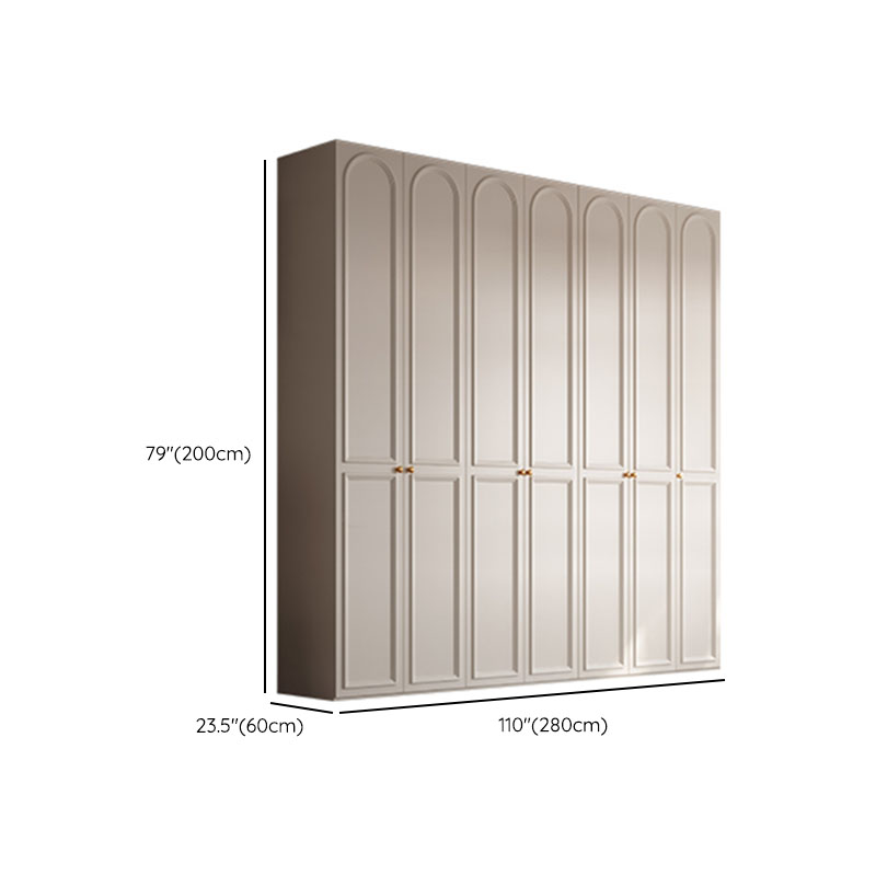 Chalk Modern Wooden Standalone Almirah with Soft Close Drawer, Soft Close Door, and Interior Shelves - image 21