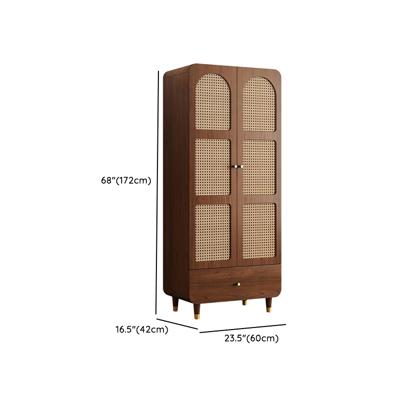 Simple Rectangular Accent Cabinet with Storage, Engineered Wood Countertop, Pull Knobs, Auburn Top, and Soft Close Drawer - image 18