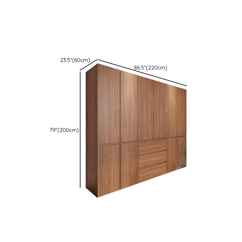 Acorn Minimalist Laminate Wardrobe Closet with Soft Close Drawer, Soft Close Door, Interior Shelves, and Clothing Rod - image 13