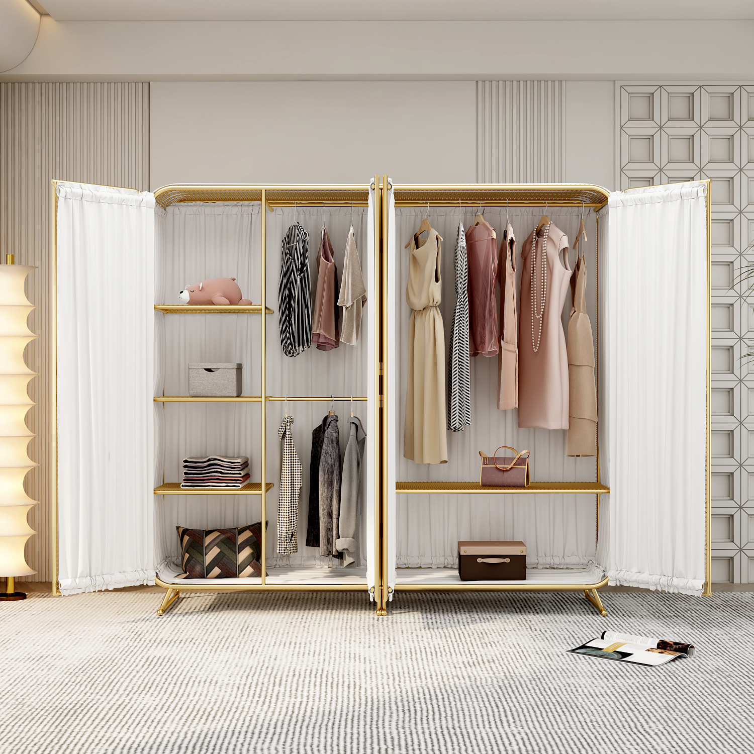 Modish Independent Alloy Almirah with Clothing Rod & Interior Shelves - image 5