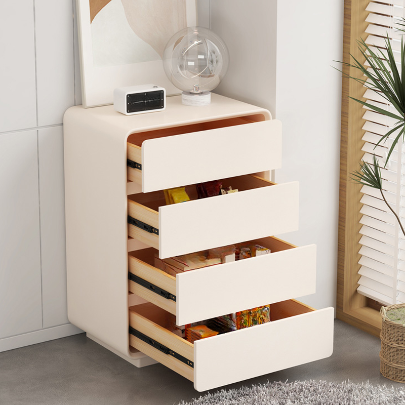 Chalk Minimalist Hardwood Console Dresser with 6 Drawers, Horizontal Orientation - image 2
