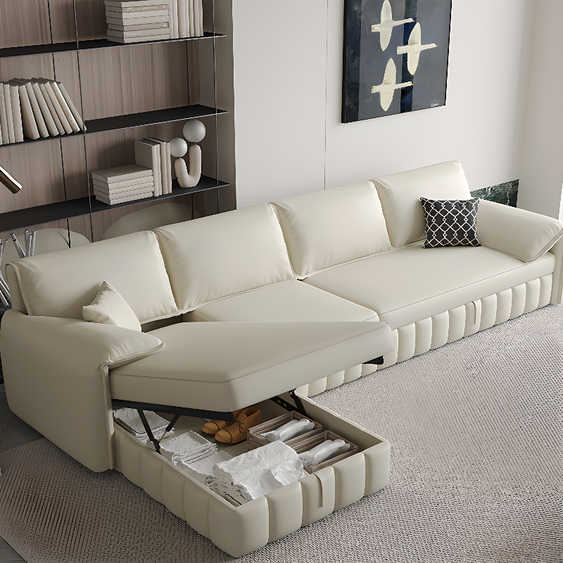 L-Shape/Straight Left Hand Facing/Horizontal Sofa Recliner/Convertible Sofa with Under-seat-storage - image 5
