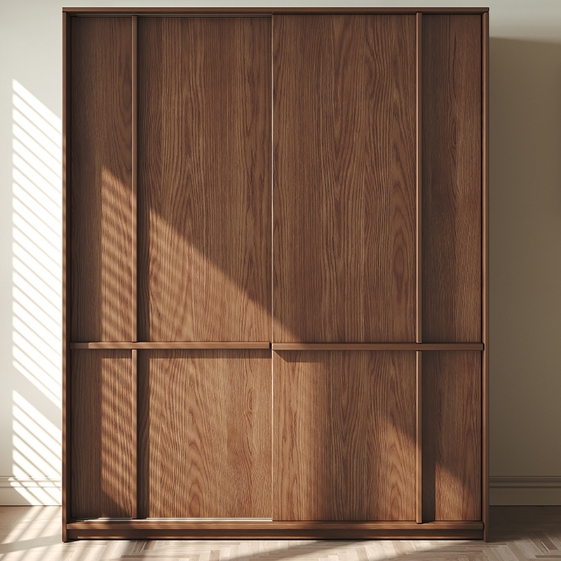 Stylish Coffee Modern Lumber Standalone Armoire Cabinet with Soft Close Drawers and Doors, Interior Shelves - image 3