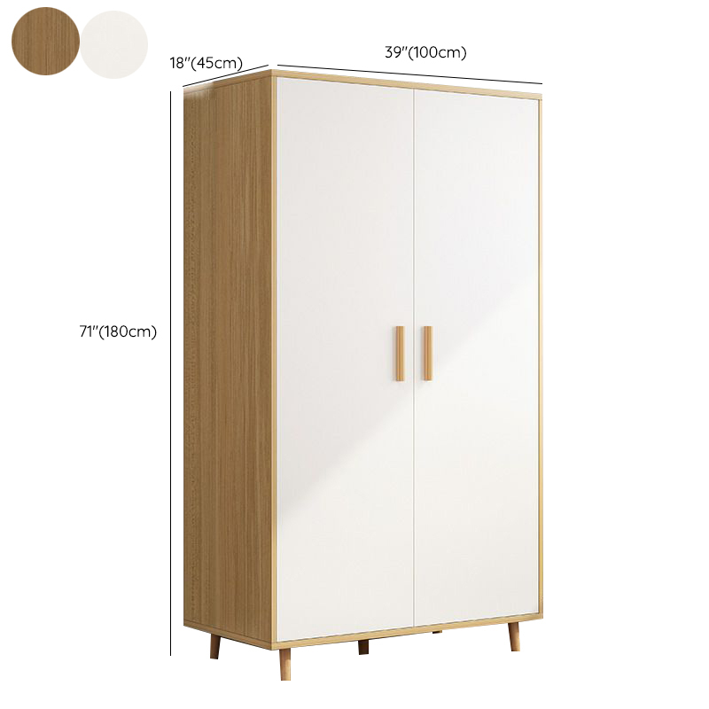 Modern Manufactured Wood Cabinet Armoire with Hanging Rod, Interior Shelves, Soft Close Drawer & Soft Close Door - image 17