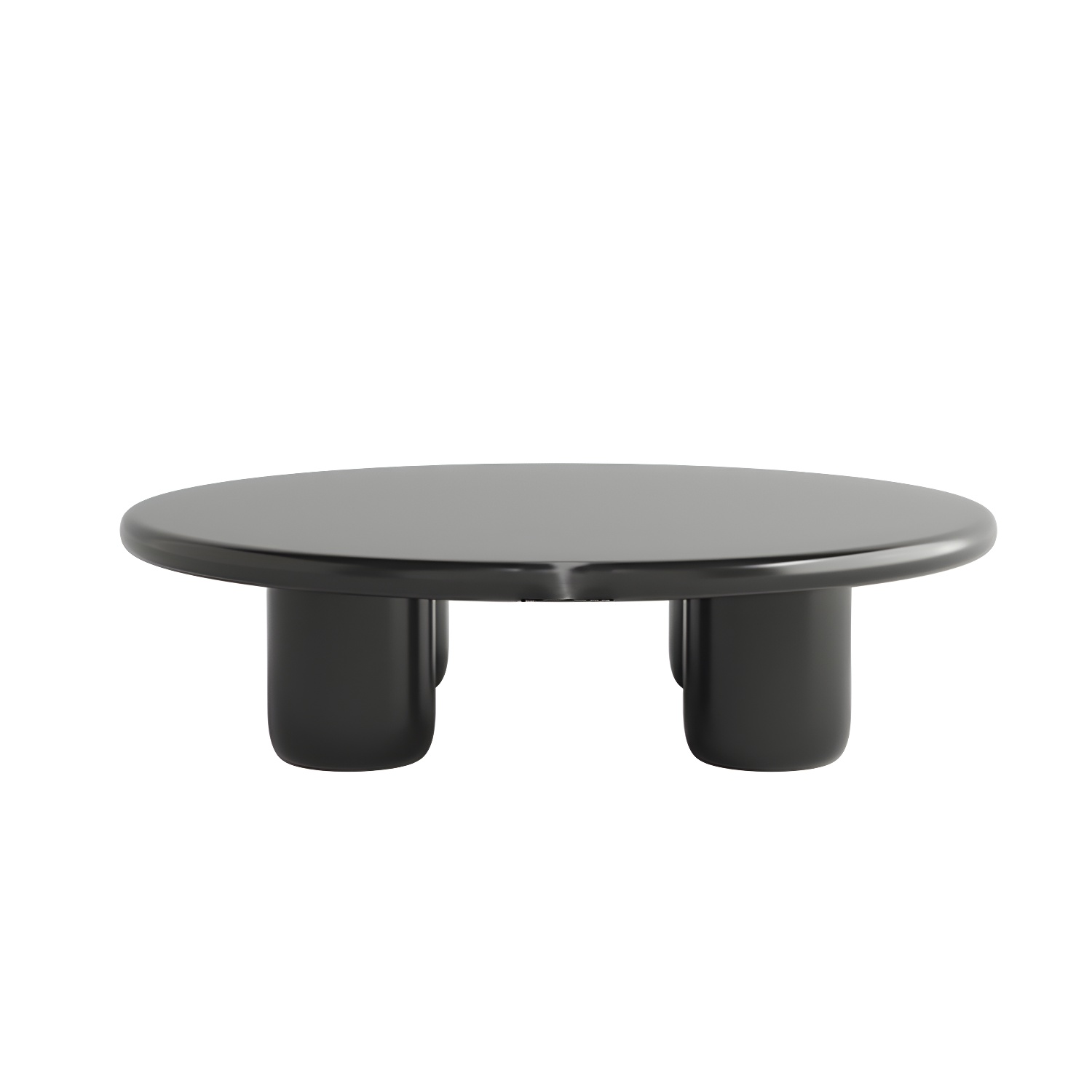 Scandinavian 4 Legs Coffee Table Round 1 Single Cocktail Table - image 5