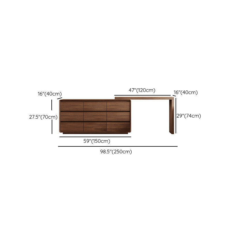 Vanity Set with Solid+Manufactured Wood, Scalable, Sliding, Non-Floating Design - image 12