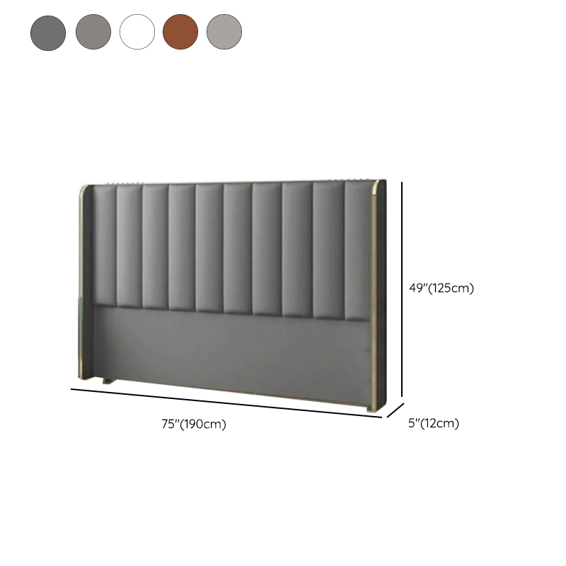 Modish Style Wingback Headboard in Timber with No Distressing, Rectangle Shape for King/Queen/Full Bed, Featuring Sponge Upholstery and Standard Height - image 11