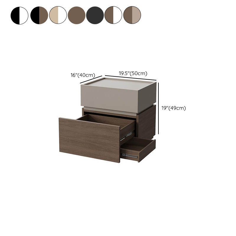 Organic Modern Nightstand With Drawer Organization and 3 Drawers in Real Wood - image 15
