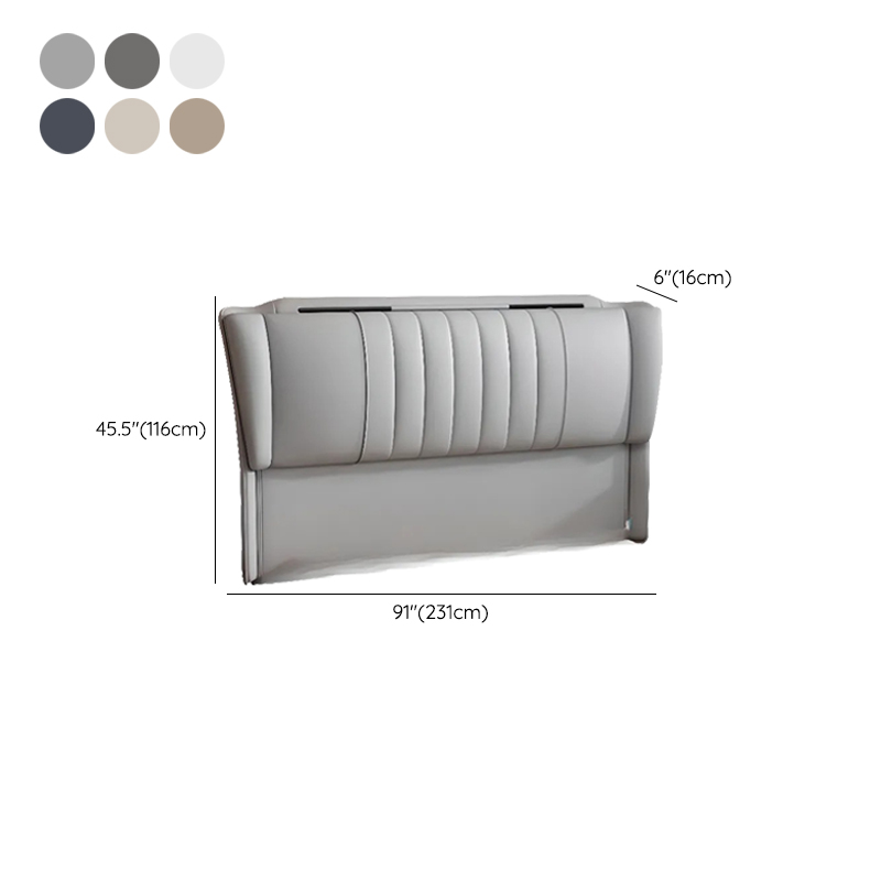 Modish Free-standing Standard Twin(38"W x 75"L)/Full(54"W x 75"L) Wingback Camelback No Distressing With Legs in Lumber - image 14
