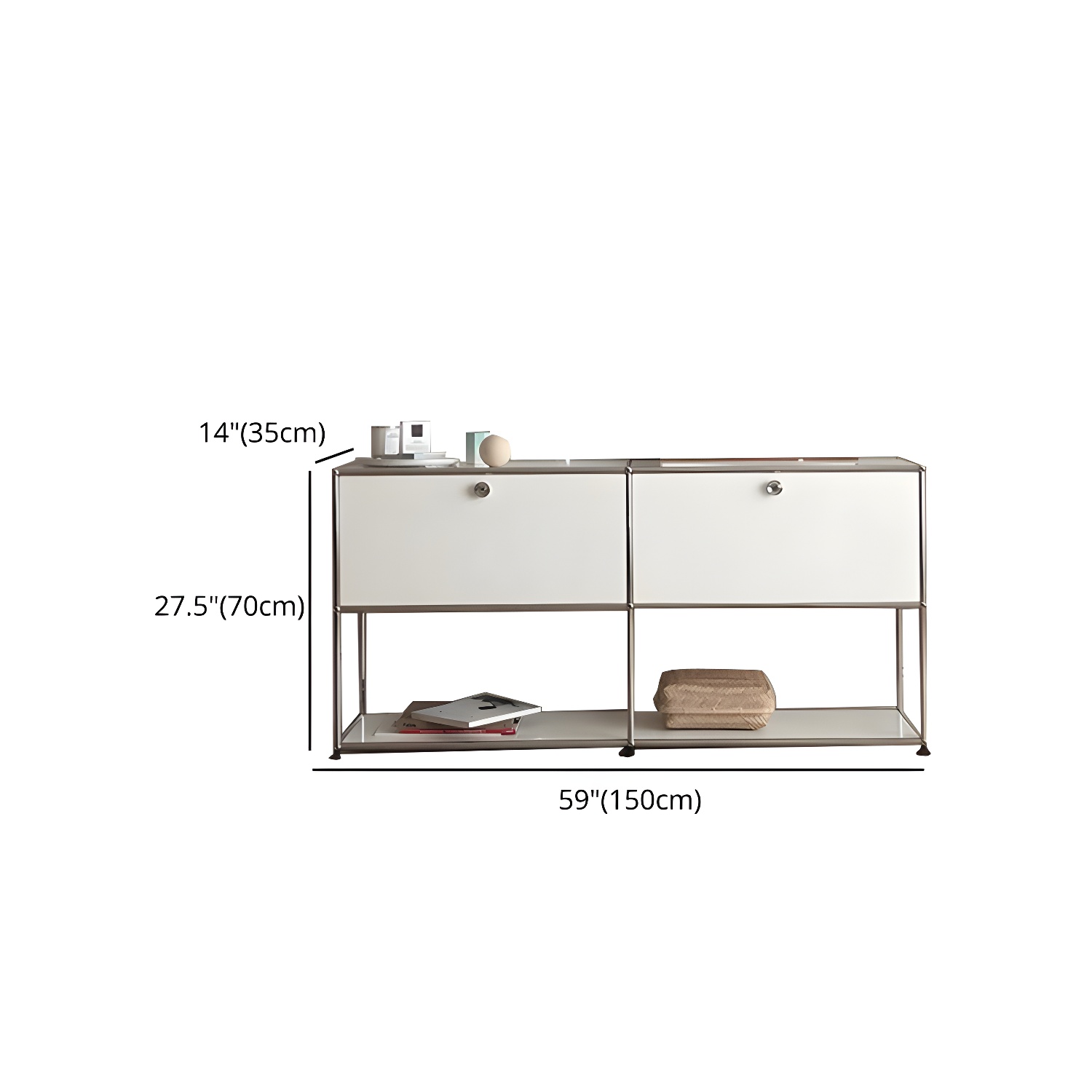Modern Rectangle Storage Server Metal Sideboard for Dining Room - image 23
