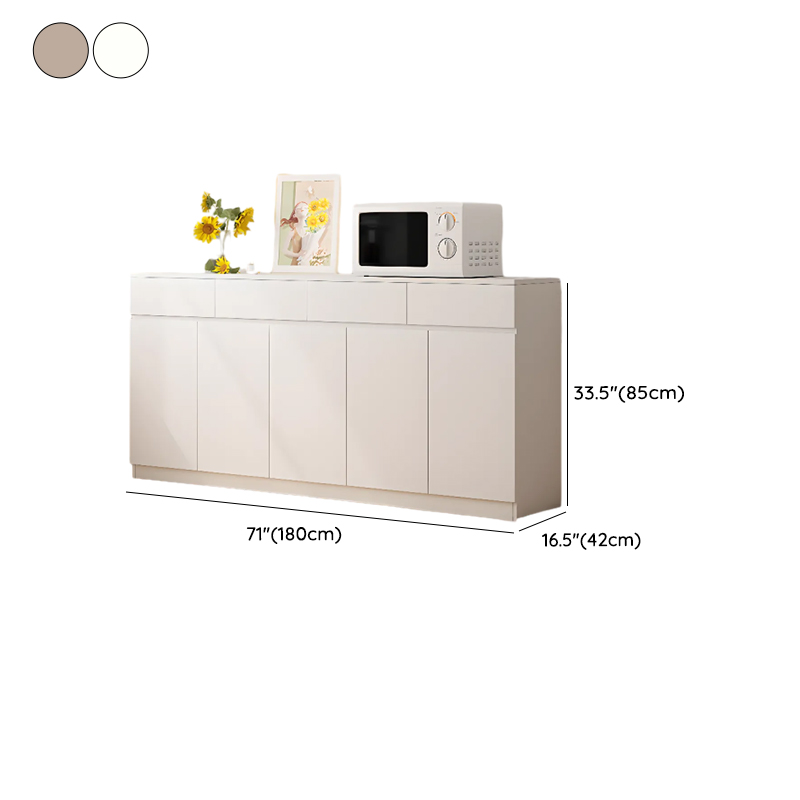 Simple Sideboard with Multiple Drawers, Closet Cabinet, Standard and Narrow Sizes, 1 or 2 Shelves, Wood Countertop, 2 to 5 Doors - image 18