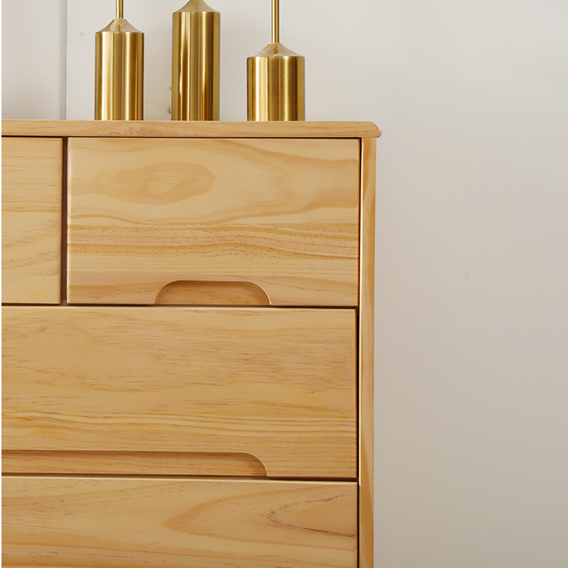 Modern Natural Wood Vertical Lingerie Chest with 6 Drawers/7 Drawers/5 Drawers - image 8