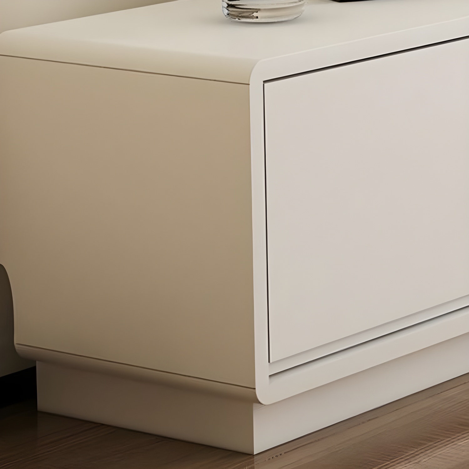 Modern Wood TV Stand with Drawers and Low Height, Featuring Cable Management - image 8