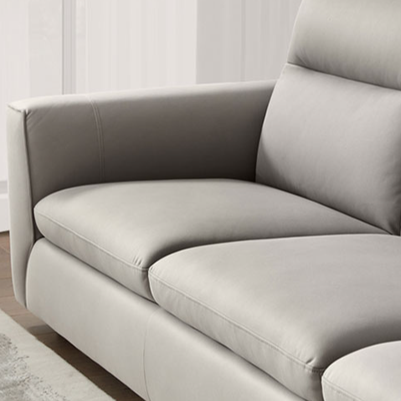 Durable Straight Scratch-proofed Sofa Couch with Pillow Back, Faux Leather, 2-piece Set, Horizontal Orientation, Square Arm - image 7
