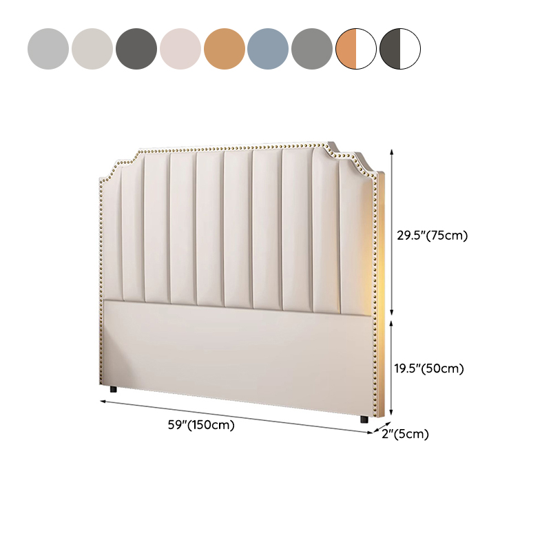 Modern Wood Panel Headboard Upholstered Sponge Fully in Lavish Gray Colors with Elegant Legs - image 17