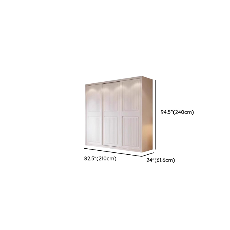 White Modish Manufactured Wood Independent Armoire Cabinet with Soft Close Drawer, Soft Close Door, and Interior Shelves - image 38