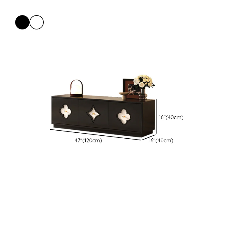 Midnight Black/White Modern Timber TV Stand with 5-Drawer/4-Drawer/8-Drawer - image 8