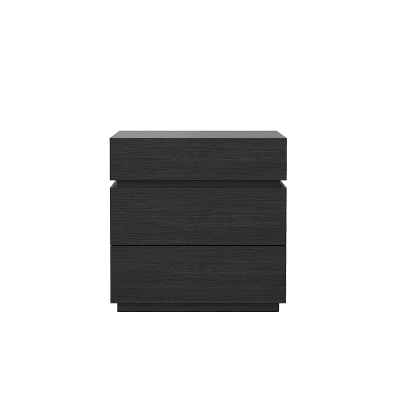 Organic Modern Nightstand With Drawer Organization Featuring 3 Drawers and Particle Board Wood Countertop - image 4