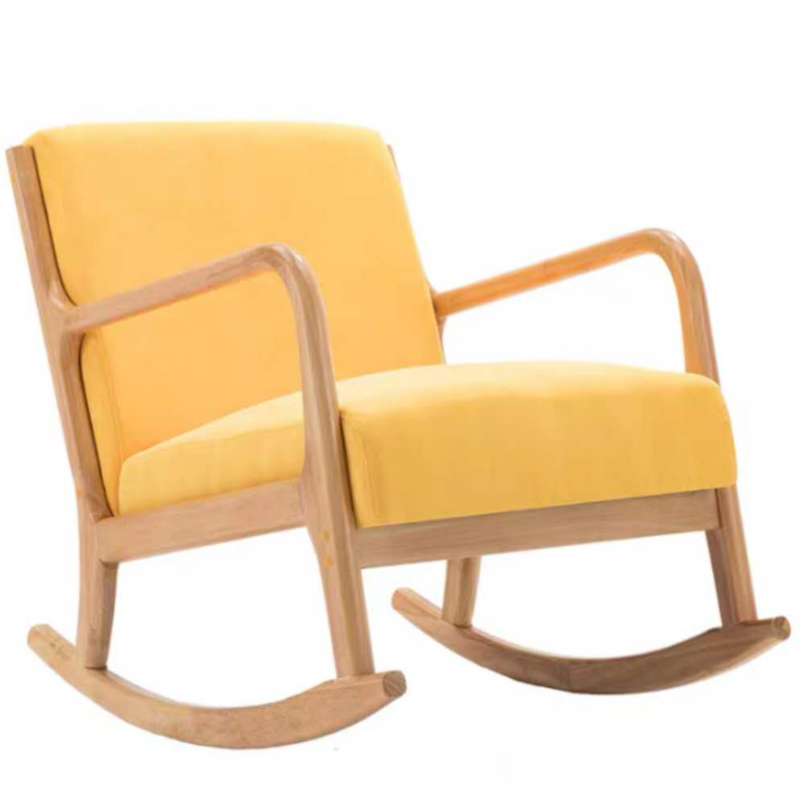 Casual Chalk/Cocoa/Azure Wood Rocking Chair Couch - image 10