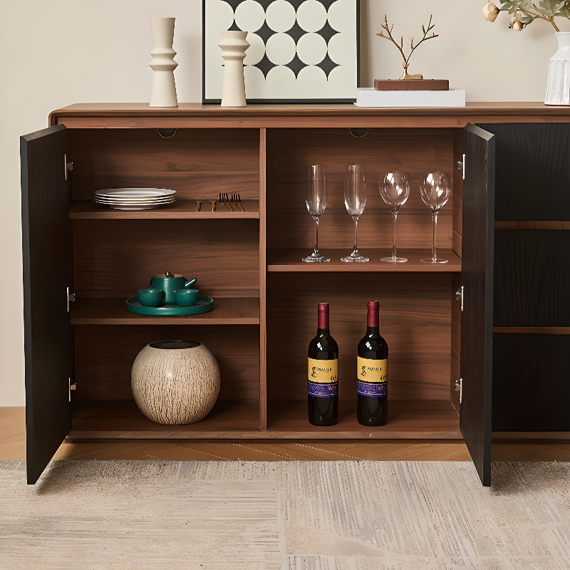 Simplistic Standard/Narrow Sideboard with 3 Drawers, 3 Shelves, Compartment, 2 Doors & Closet - image 17