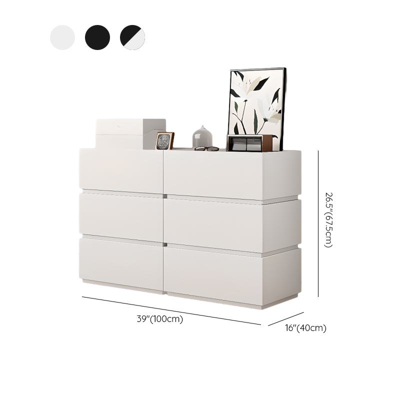 Trendy Rectangle Utility Cabinet with Manufactured Wood Countertop, Ink/White Top, and Soft Close Drawer - image 14
