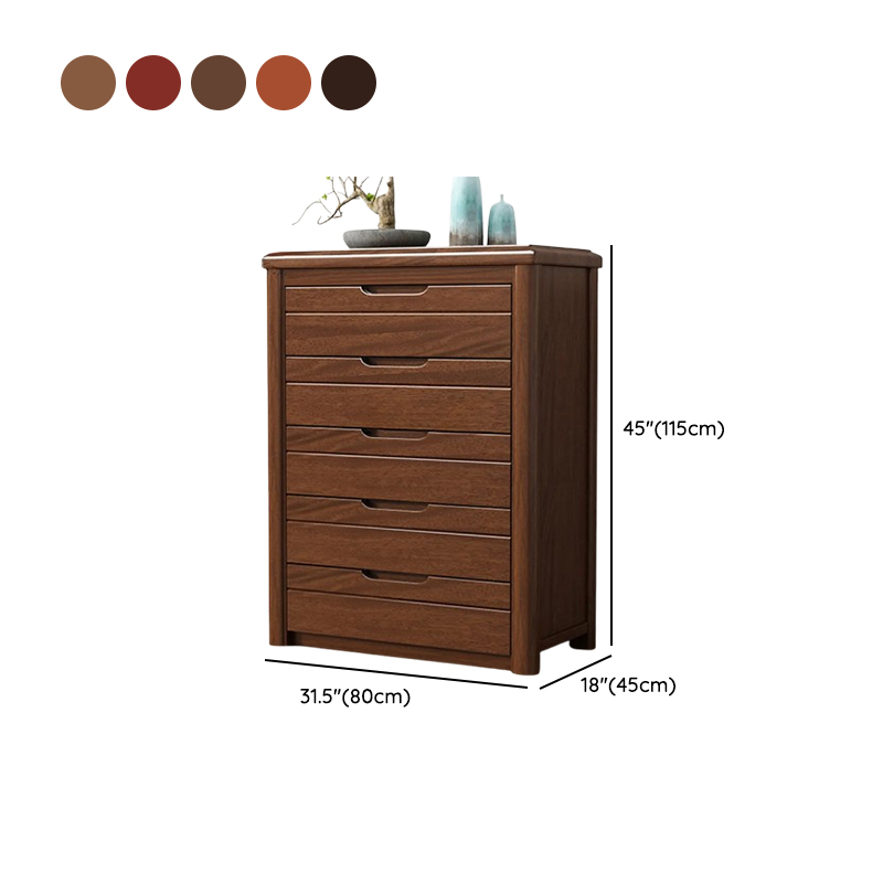Trendy Walnut Wood Lingerie Chest/Double Dresser with 5/4/6 Drawers in Vertical/Horizontal Orientation - image 17