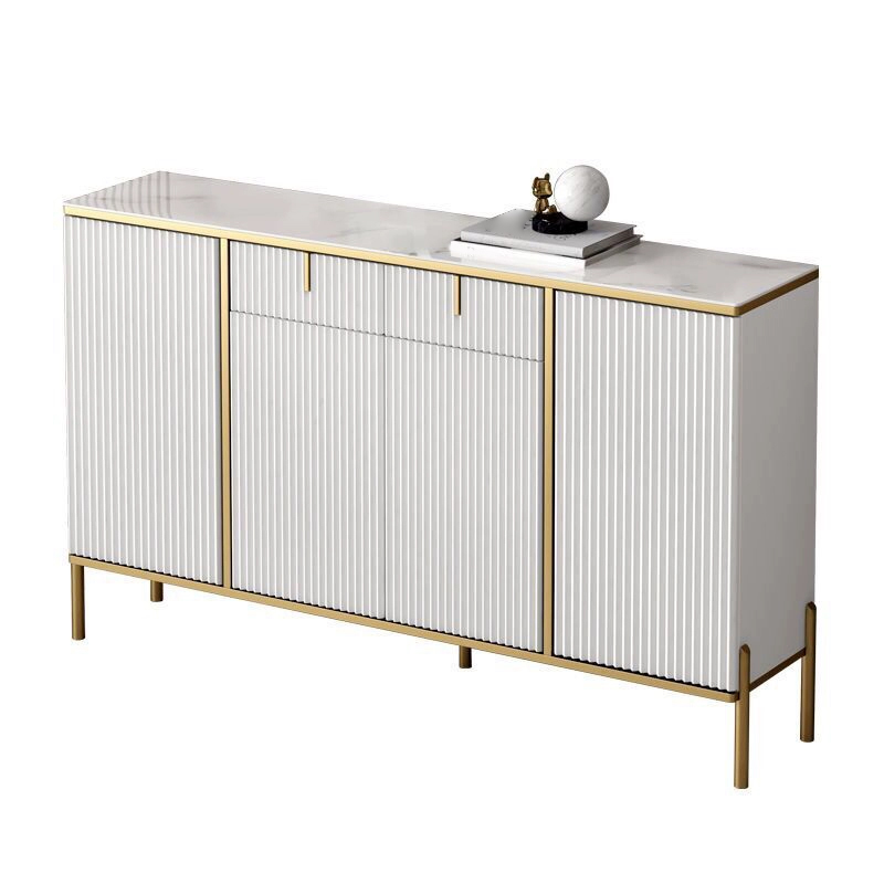 Glam Wood Sideboard Credenza with Cabinets and Drawers Assembly 40cm Width x 90cm Height - image 9