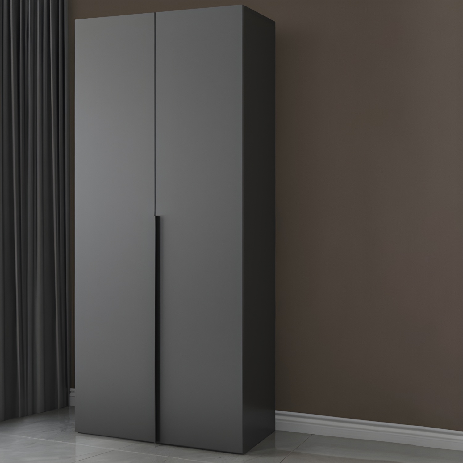 Modern Wooden Wardrobe Cabinet Bedroom Soft Close Doors Armoire - image 11