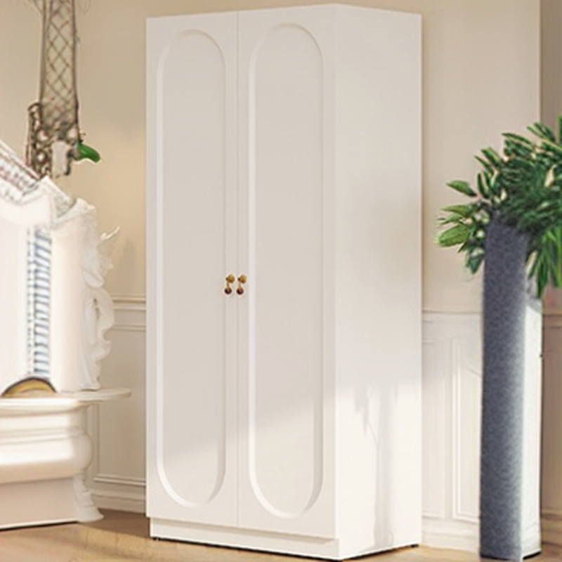 Modish Alloy Armoire Cabinet with Adaptable Shelf, Soft Close Door, and Clothing Rod