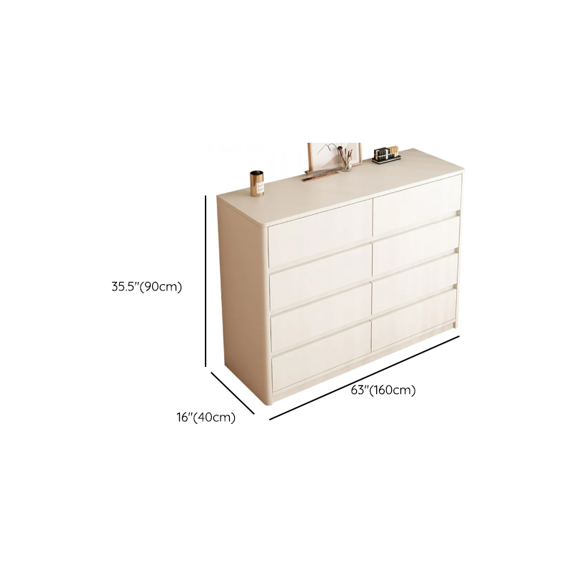 White Trendy Timber Console Dresser/Semainier with 6/8/3 Drawers in Horizontal/Vertical Orientation - image 18