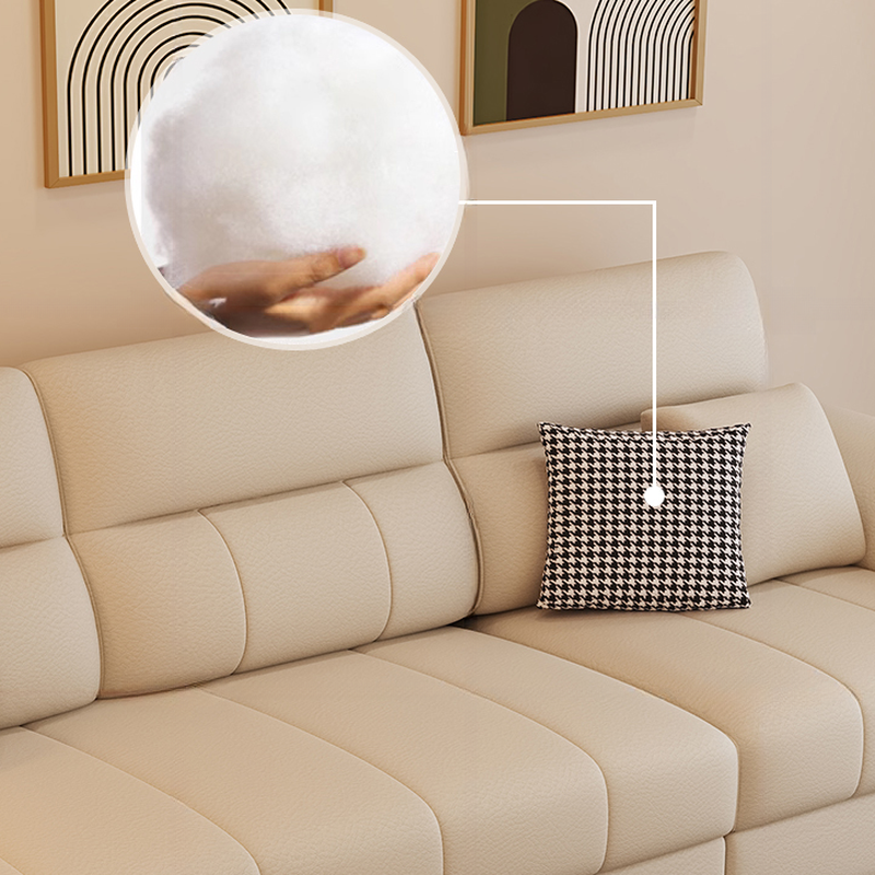 Straight/L-Shape Reversible/Horizontal Sofa/Sofa Recliner with Concealed Support & Natural Wood Frame - image 5
