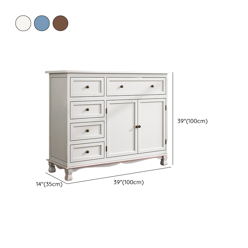 Wooden Bronze Solid Wood Dressers & Chests with Drawers Metal Handle, No Assembly - image 24