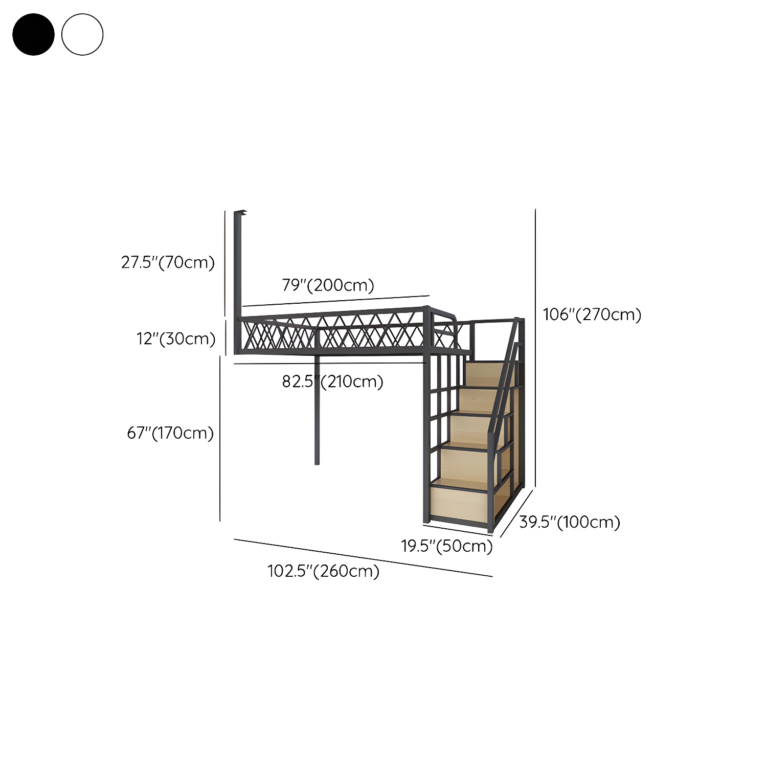 Modern Wood/Metal Bed with Light Wood Tone & Tall Clearance Storage Cabinets - image 13