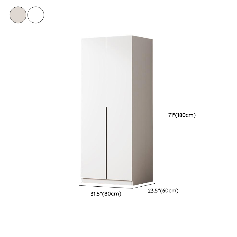 Minimalist Laminate Independent Wardrobe Closet with Soft Close Door, Interior Shelves, and Clothing Rod - image 8