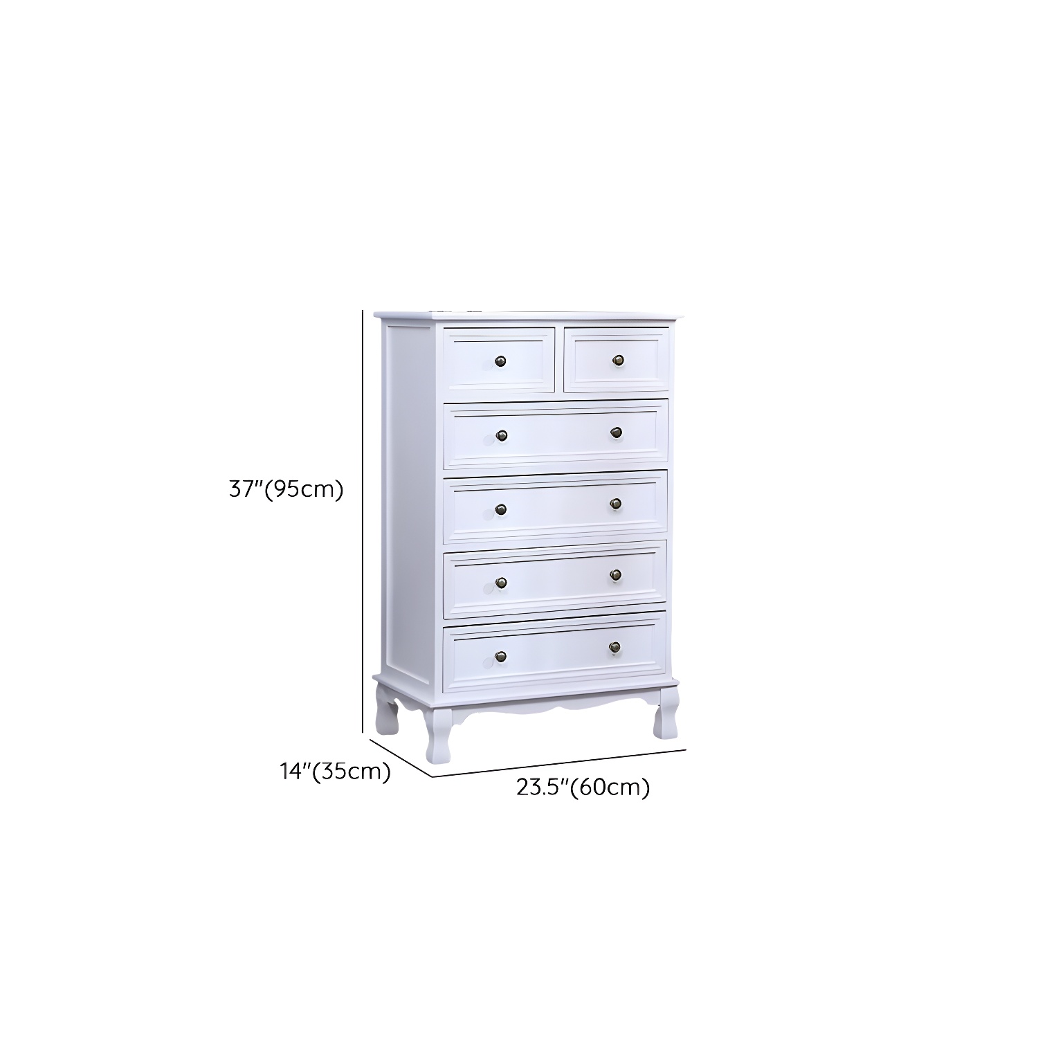 Wooden Bronze Solid Wood Dressers & Chests with Drawers Metal Handle, No Assembly - image 18