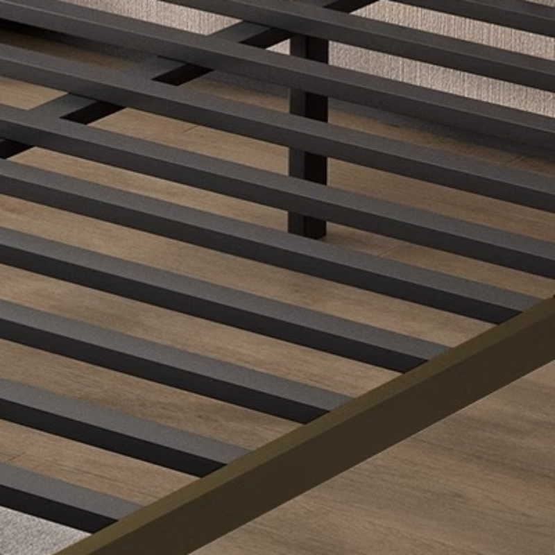 Solid Color Iron Slat Bed for Living Room - image 8