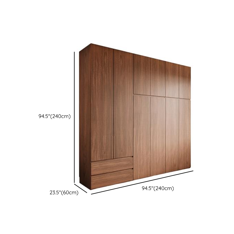 Acorn Minimalist Natural Wood Independent Wardrobe Closet with Soft Close Drawer, Soft Close Door, and Interior Shelves - image 24