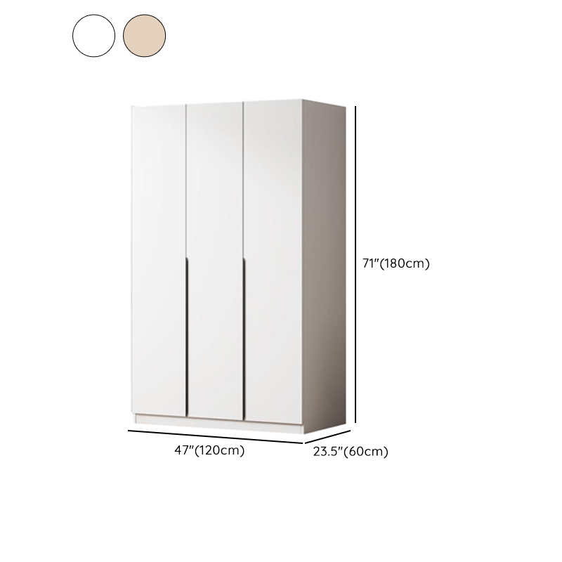 Modish Wooden Independent Armoire Cabinet with Interior Shelves and Clothing Rod - image 7