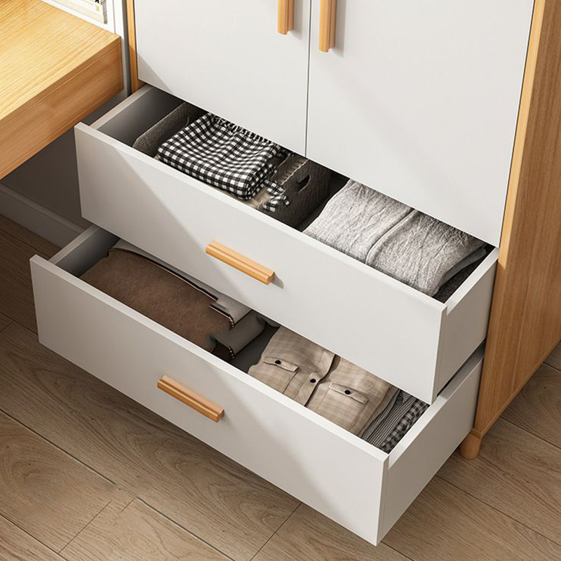 Modern Manufactured Wood Cabinet Armoire with Hanging Rod, Interior Shelves, Soft Close Drawer & Soft Close Door - image 10